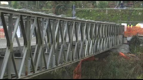 Danni maltempo, Rocchetta Nervina esce dall'isolamento con un nuovo ponte