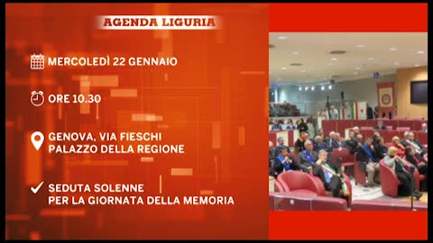 L'agenda degli appuntamenti in Liguria del 22 gennaio 2020