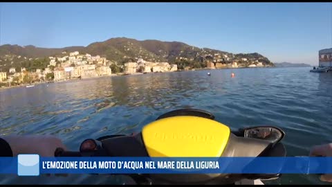 L'emozione della moto d'acqua nel mare della Liguria ad Anteprima Sport