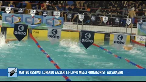 Matteo Restivo, Lorenzo Zazzeri e Filippo Megli protagonisti alla 14a edizione del trofeo Aragno di nuoto