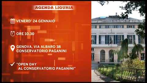 L'agenda degli appuntamenti in Liguria del 24 gennaio 2020