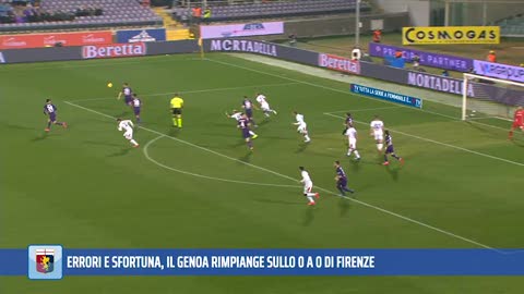 Rimpianto Genoa, con la Fiorentina errori, sfortuna e buon gioco: lo 0-0 sta stretto