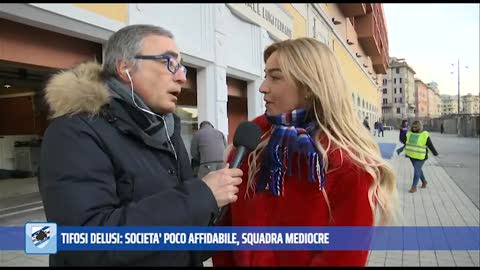 La delusione dei tifosi della Sampdoria: 