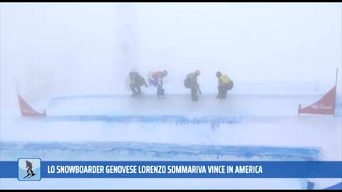 Lo snowboarder genovese Lorenzo Sommariva vince una tappa in America