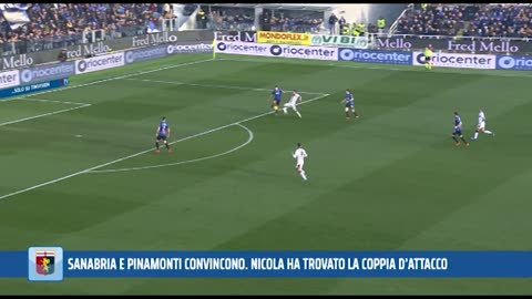 Sanabria e Pinamonti convincono a Bergamo, il Genoa ha trovato la coppia d'attacco