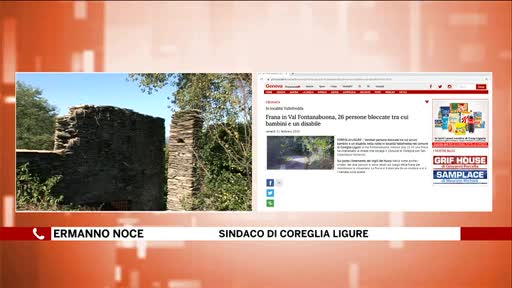 Frana a Coreglia Ligure, il sindaco: 