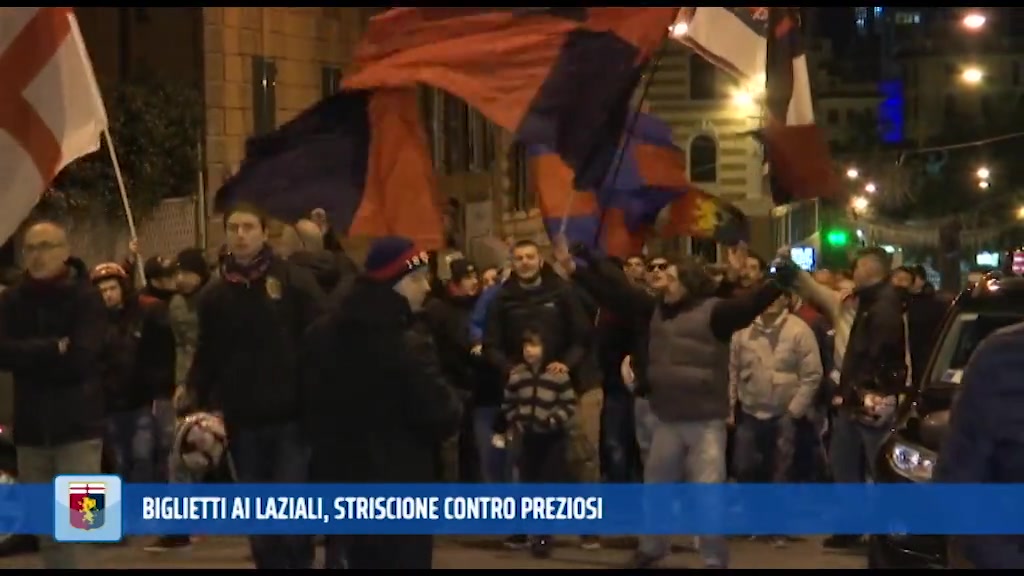 Biglietti ai laziali, striscione contro Preziosi 