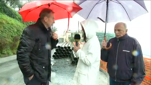 Allerta gialla, sta franando la strada provvisoria su frana San Colombano