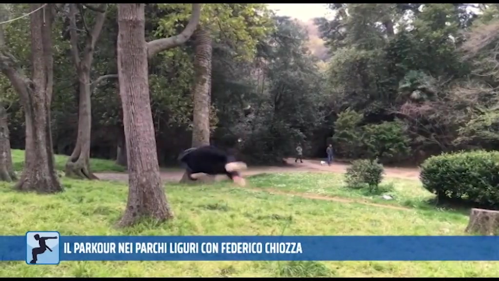 Ad Anteprima Sport il video emozionale del Parkour nei parchi liguri con Federico Chiozza 