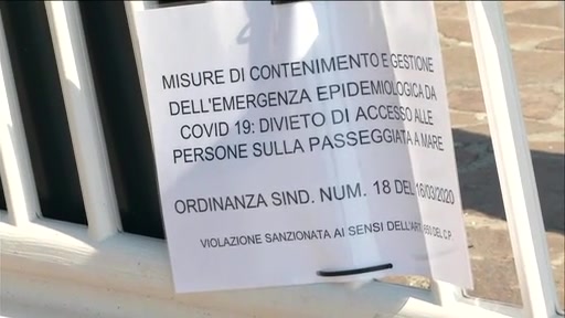 Coronavirus, a Lavagna chiusa la passeggiata a mare