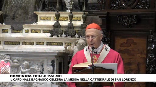 Domenica delle Palme, Bagnasco espone le ceneri di san Giovanni e invoca l'intercessione