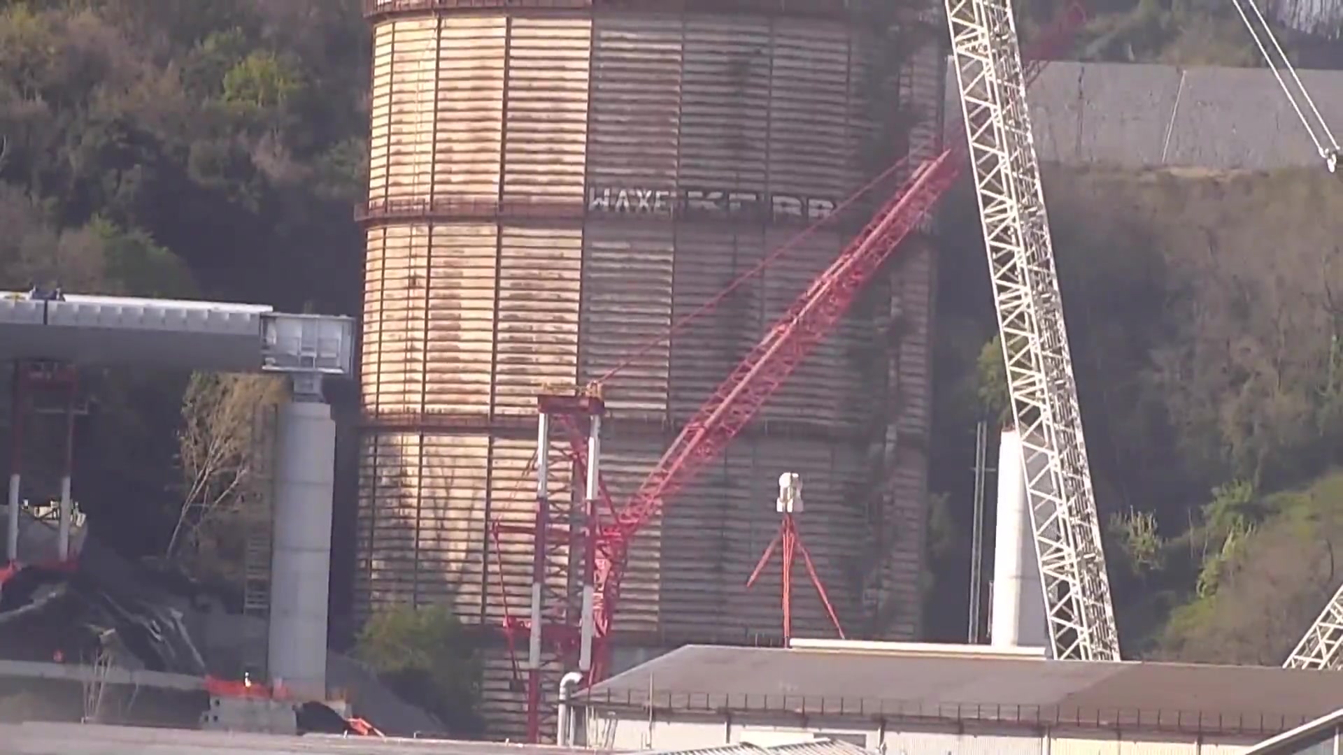 Ponte, timelaps del varo del concio tra pila 1 e 2