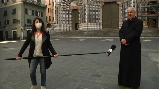 Pasqua a Genova, messa in cattedrale: gli auguri del vicario generale della Curia genovese monsignor Doldi