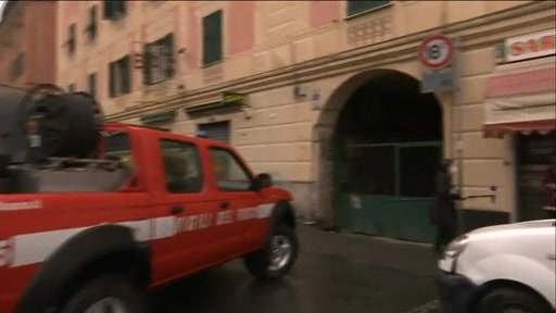 Incendio a Genova in via Fereggiano, 