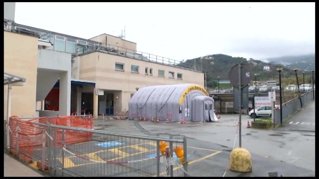 Coronavirus, ospedale di Lavagna in 