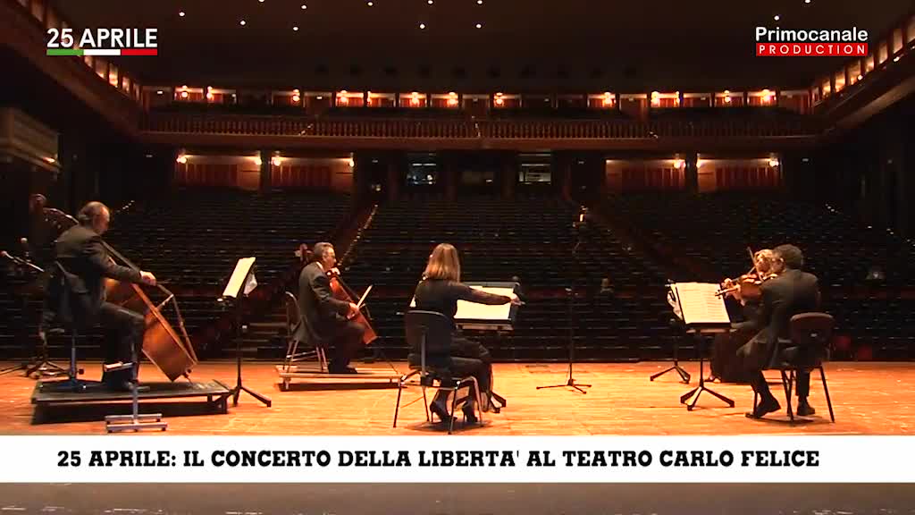 Concerto della Libertà, l'esibizione al Teatro Carlo Felice per celebrare il 25 aprile 