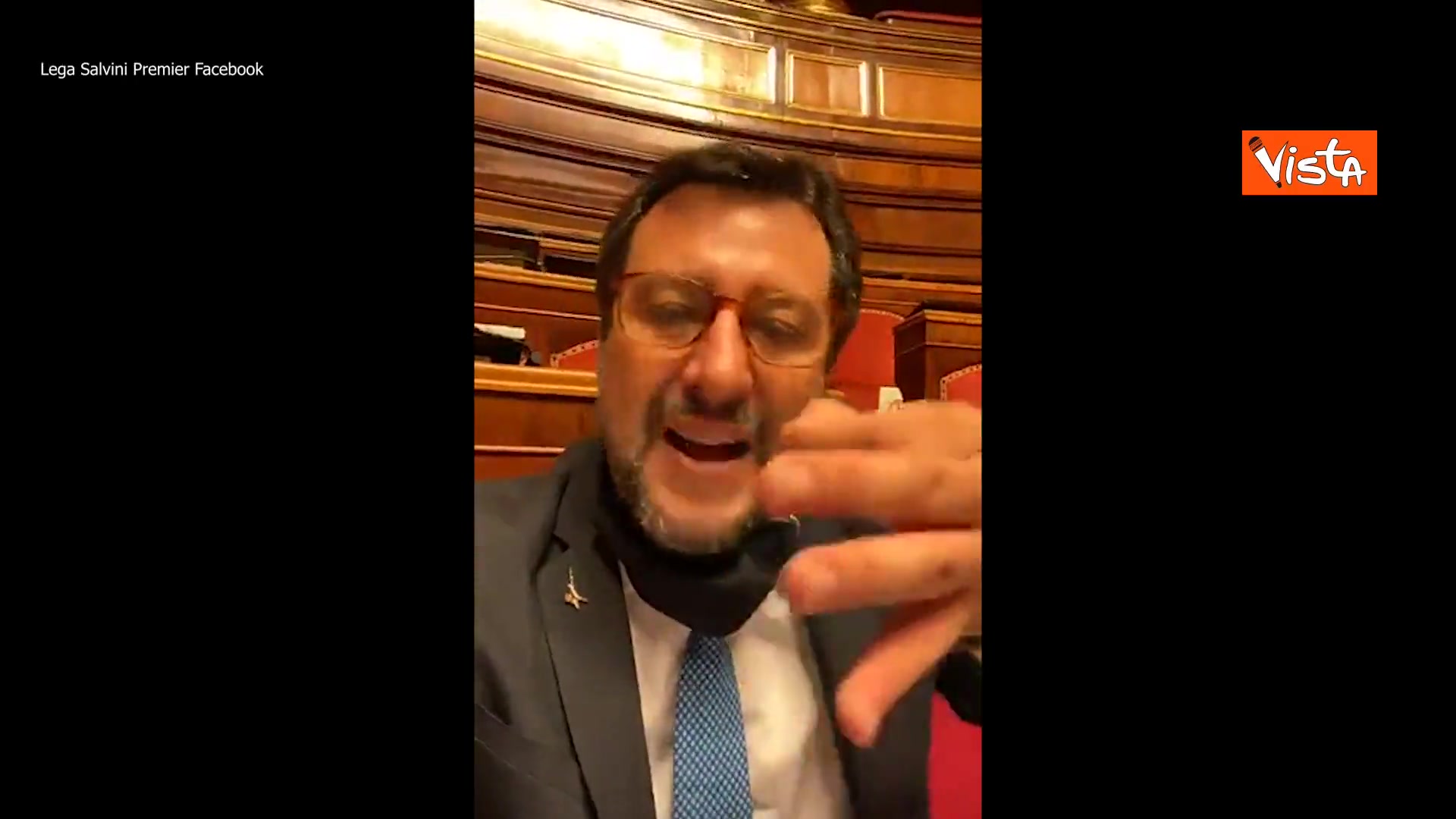 La Lega occupa il Senato, Salvini: 