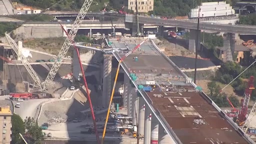 Ponte per Genova, varo del secondo impalcato per raccordo con A7