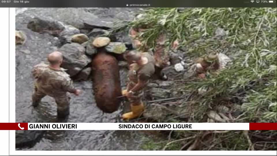 Bomba seconda guerra mondiale, rischio evacuazione di massa a Campo Ligure