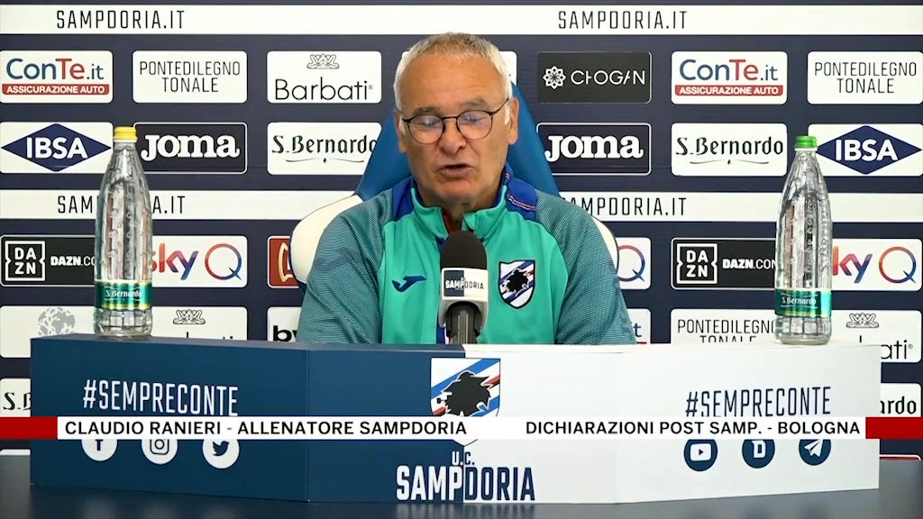 Ranieri, atto d'accusa contro l'arbitro dopo la sconfitta interna col Bologna