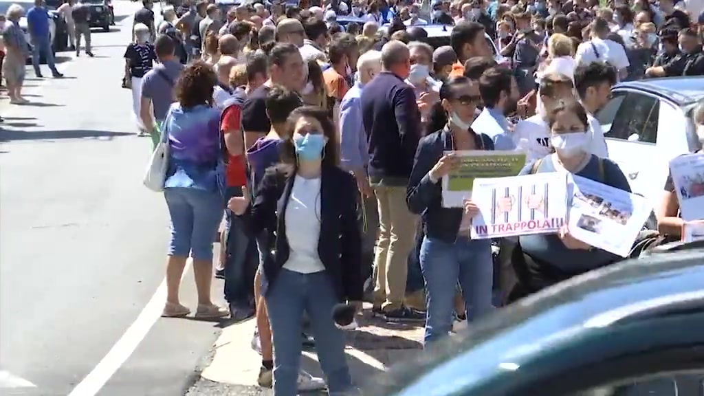 In mille a Masone per protestare contro il caos autostrade 