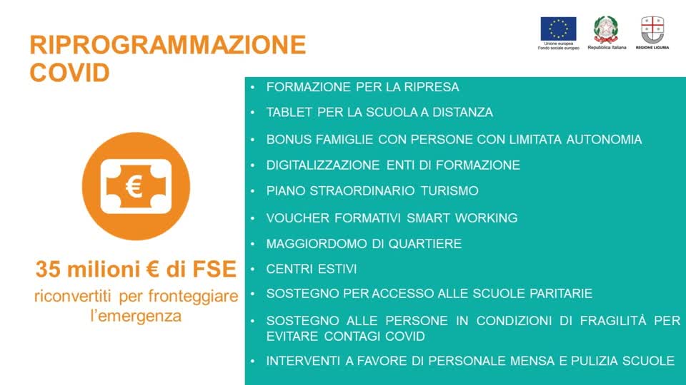 'Formazione + Competenze = Lavoro', il bilancio di 5 anni di Fse in Liguria (1/6)