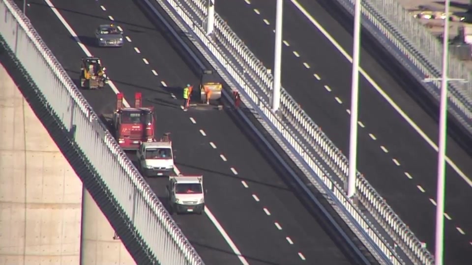 Ponte Genova San Giorgio, intervento sulla pavimentazione poi l'apertura al traffico