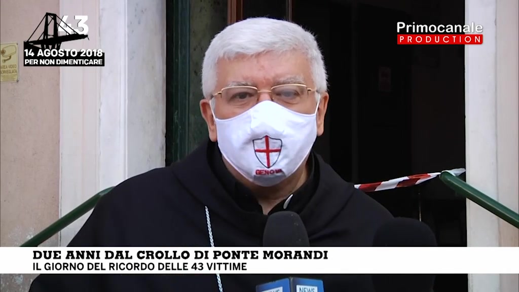 Due anni dal crollo di Ponte Morandi, l'arcivescovo Tasca: 