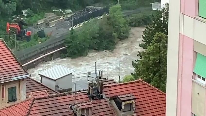 Maltempo e allerta meteo, a Campomorone preoccupa il Rio Verde