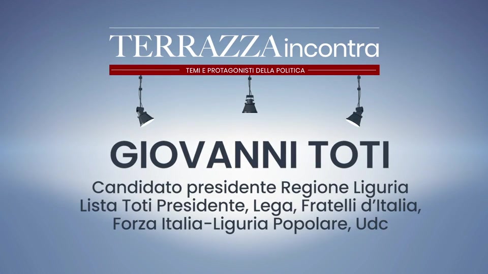 Regionali in Liguria, l'intervista al candidato presidente Giovanni Toti (3)