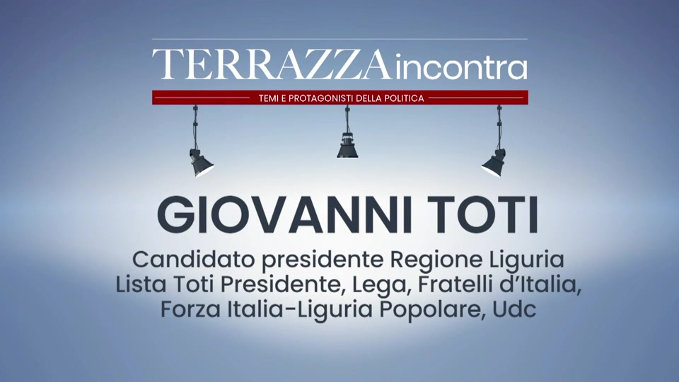 Regionali in Liguria, l'intervista al candidato presidente Giovanni Toti (4)