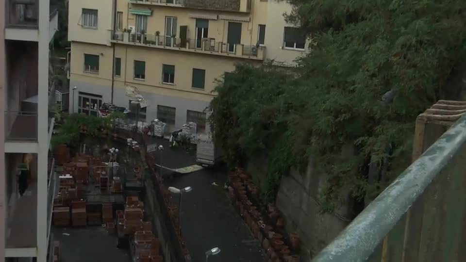 Temporale e vento forte, a Genova Sturla alberi caduti e cartelli divelti