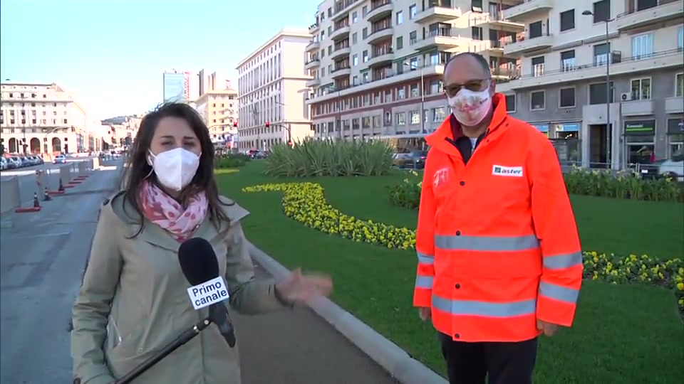 Aiuole viale Brigate Partigiane a Genova, finito il secondo lotto dei lavori