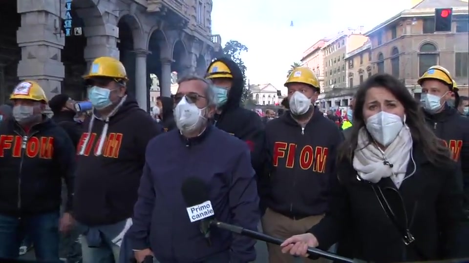 ArcelorMittal, corteo della Fiom Cgil. Manganaro: 