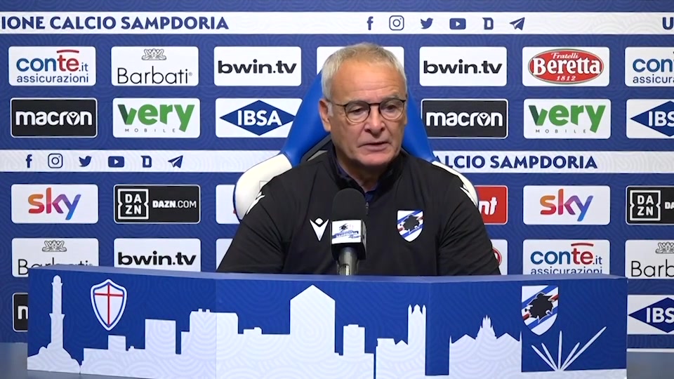 Sampdoria, Ranieri senza attaccanti e Bereszinsky va ko; Ferrero dribbla l'austerity