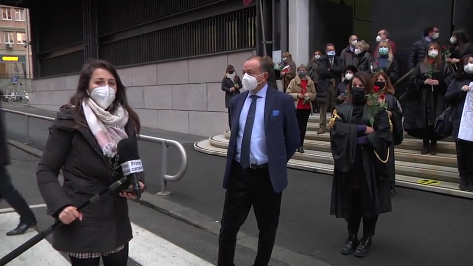 Flash mob dei magistrati onorari contro la precarietà anche a Genova