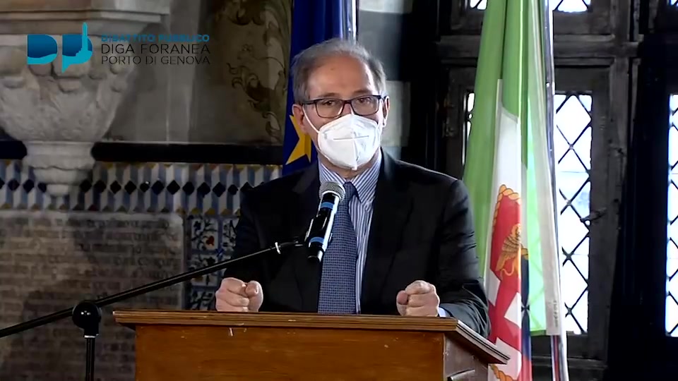 Diga foranea di Genova, conf. stampa dibattito pubblico - Paolo Emilio Signorini