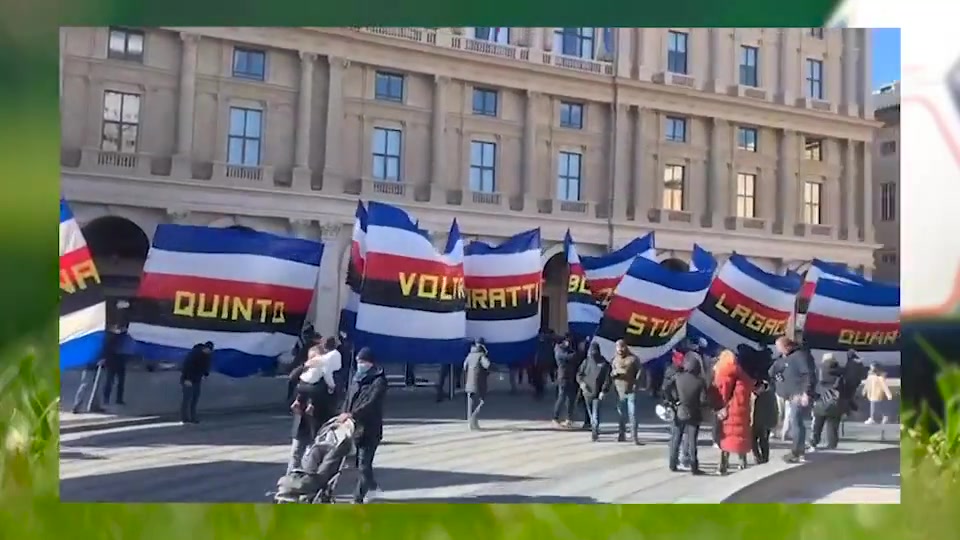 Il San Valentino dei tifosi della Sampdoria: striscioni esposti in tutti i quartieri della città