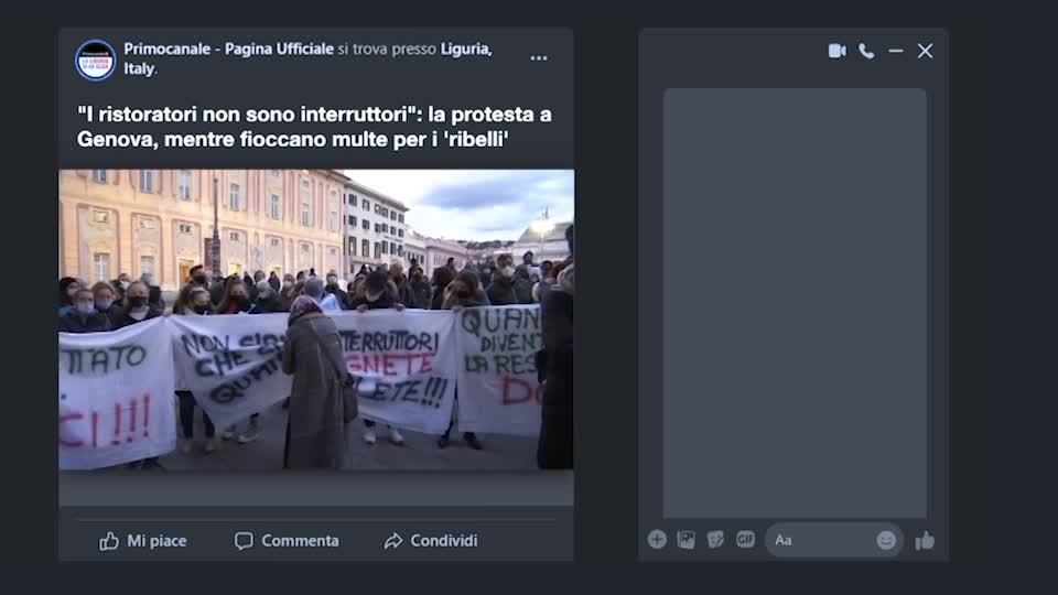 Social Corner, il tema più dibattuto su Primocanale: le proteste dei ristoratori