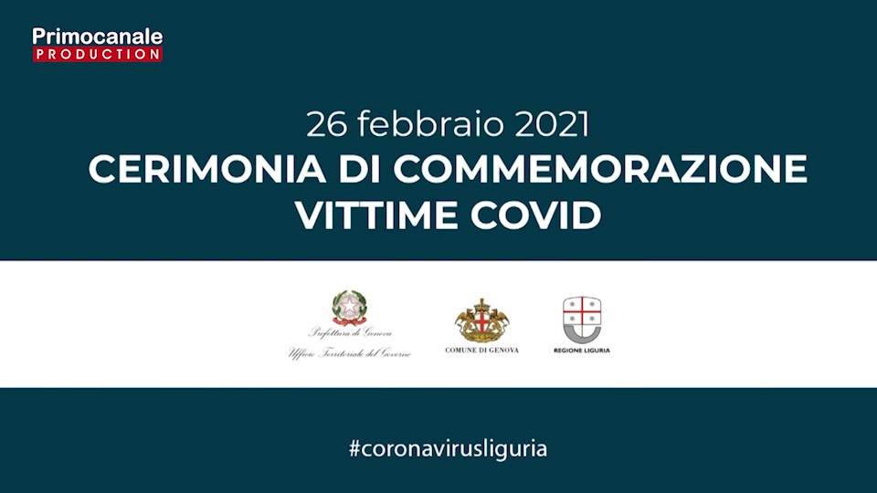 Un anno di Covid, al cimitero monumentale di Staglieno la cerimonia di Commemorazione delle vittime