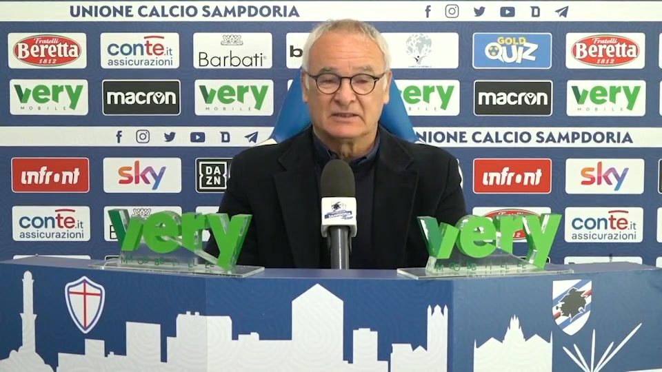 Sampdoria, Ranieri in conferenza 