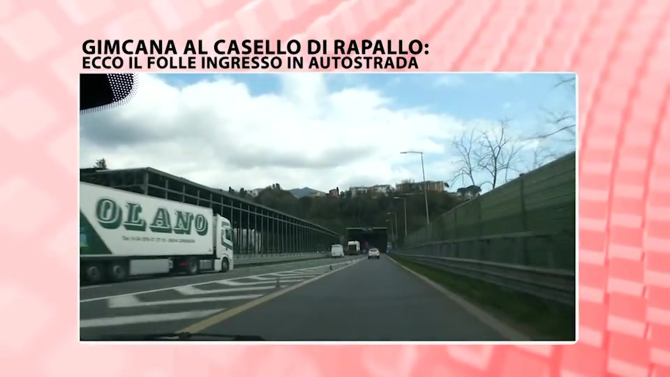 Autostrade, gimcana al casello di Rapallo: il folle ingresso in autostrada