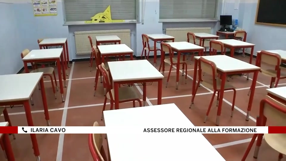 Scuola in presenza al 100%, assessore regionale Cavo: 