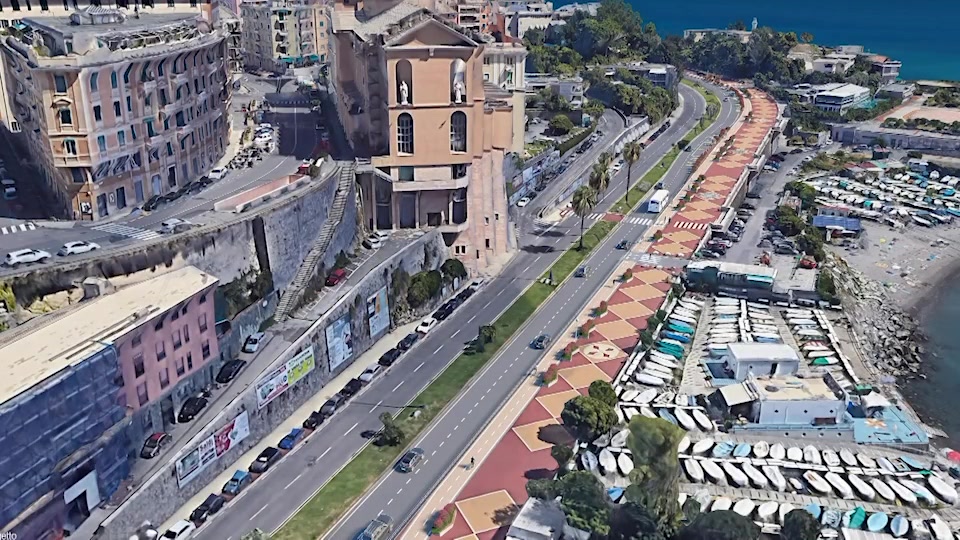 Genova, la nuova pista ciclabile in corso Italia: un progetto da 3 milioni di euro