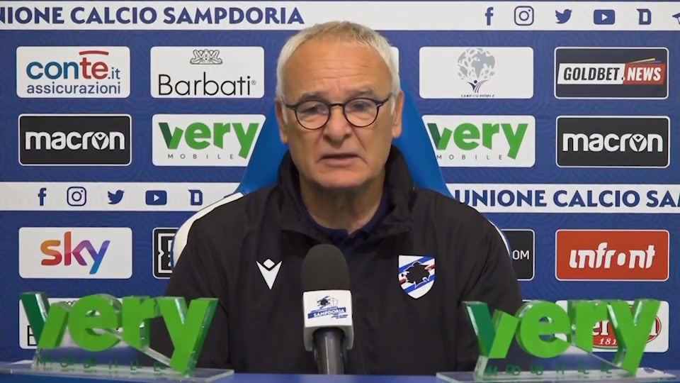 Domani sera il derby ligure fra Samp e Spezia, Ranieri: "Cerchiamo vendetta dopo l'andata"