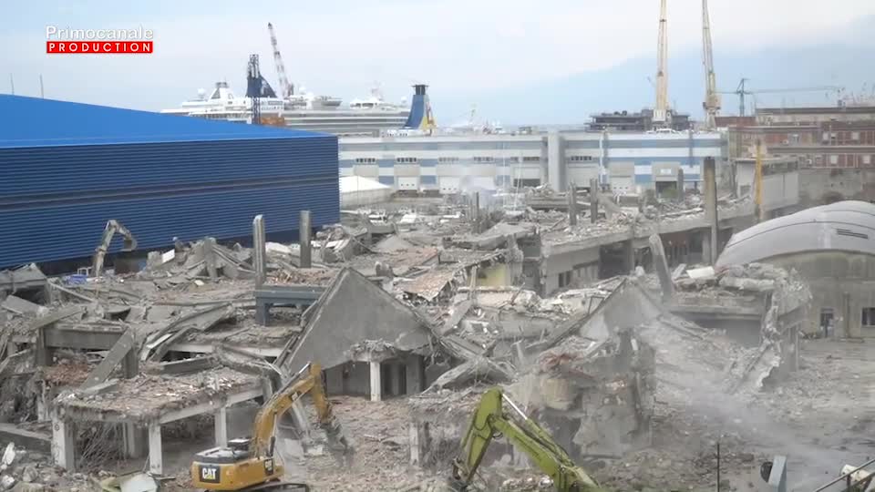 Ex Fiera di Genova, demolito completamente il Padiglione C 