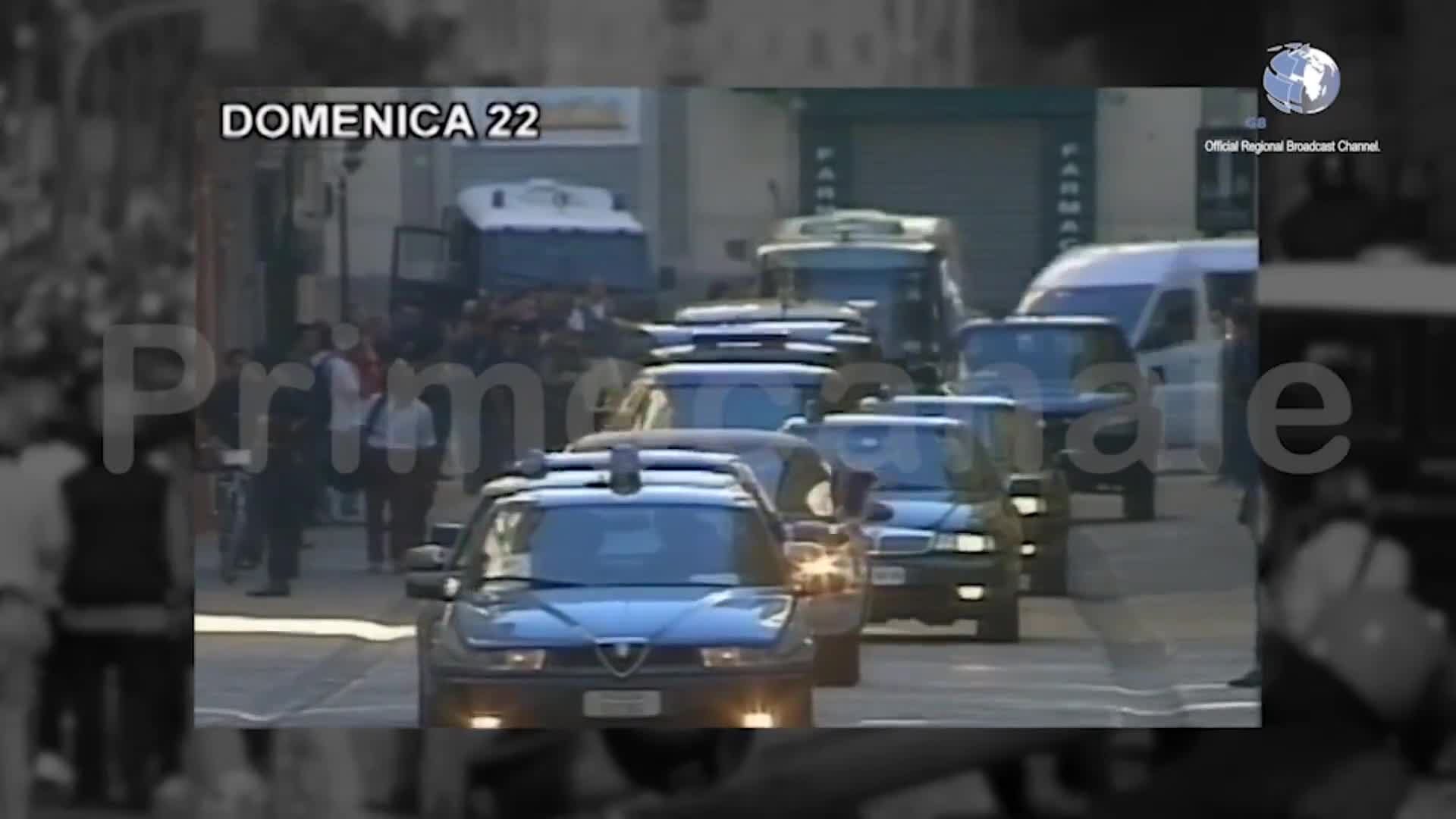 G8 di Genova vent'anni dopo, le immagini di Primocanale: domenica 22 luglio 2001