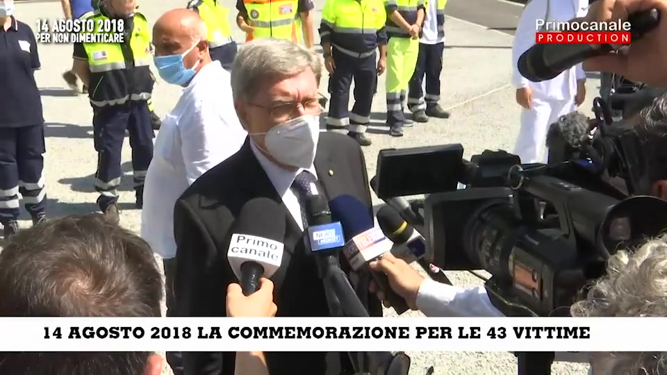 Tre anni dal crollo del Morandi, l'impegno del ministro Giovannini: 