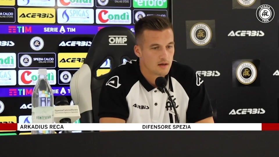 Spezia, la presentazione ufficiale di Reca e Kovalenko