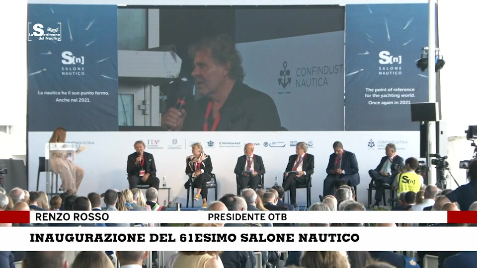 Inaugurazione 61° Salone Nautico, l'intervento di Renzo Rosso presidente gruppo OTB